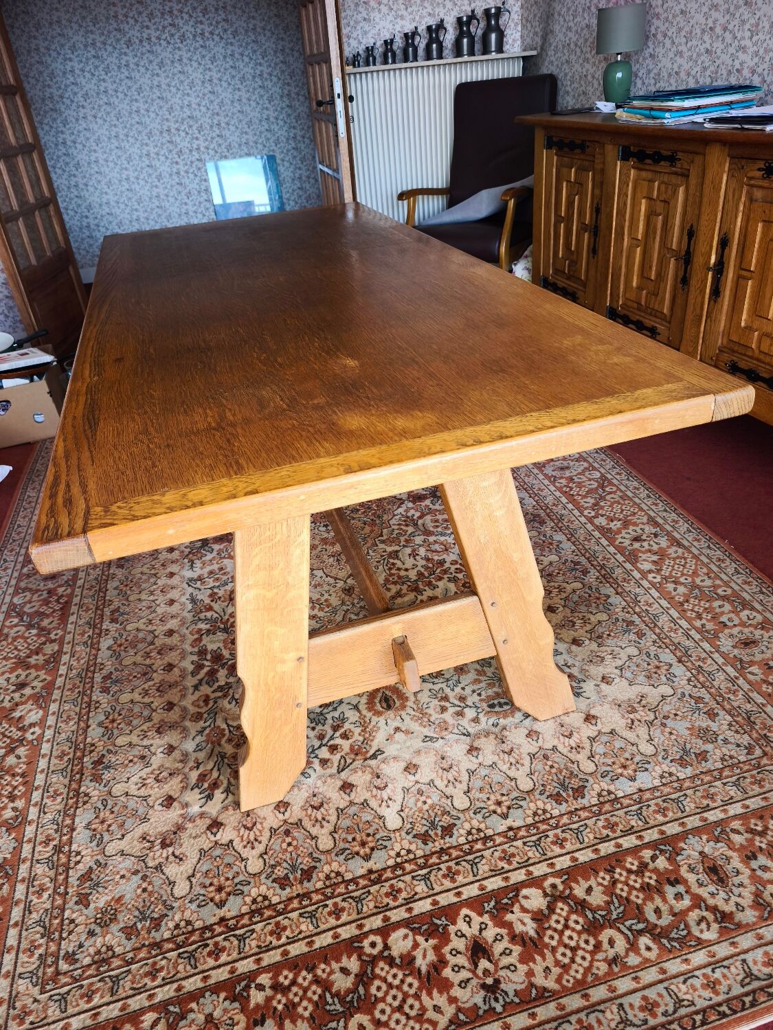 Oak dining table