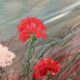 Peinture vintage aux oeillets