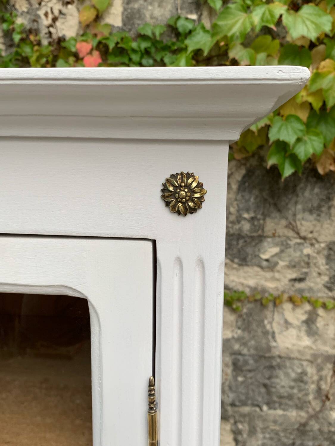 Antique Parisian glass cabinet H150