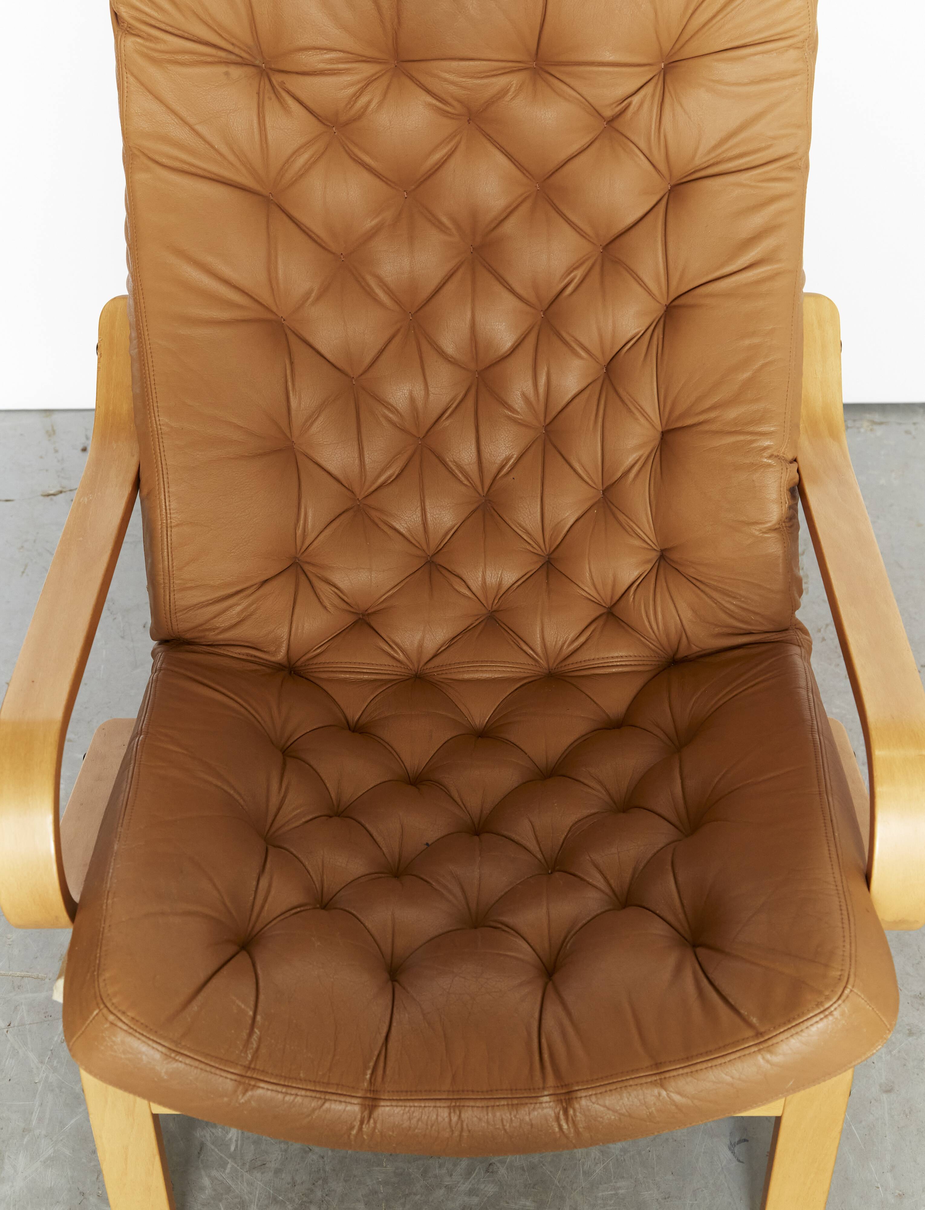 Nobuo Nakamura Armchair and Pouf 'Poem' for IKEA, 1977