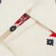 6 serviettes de table en lin et broderie traditionnelle espagnole