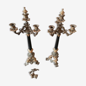 Pair of candelabra candlestick