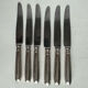 Set of 6 Boulenger silver metal knives