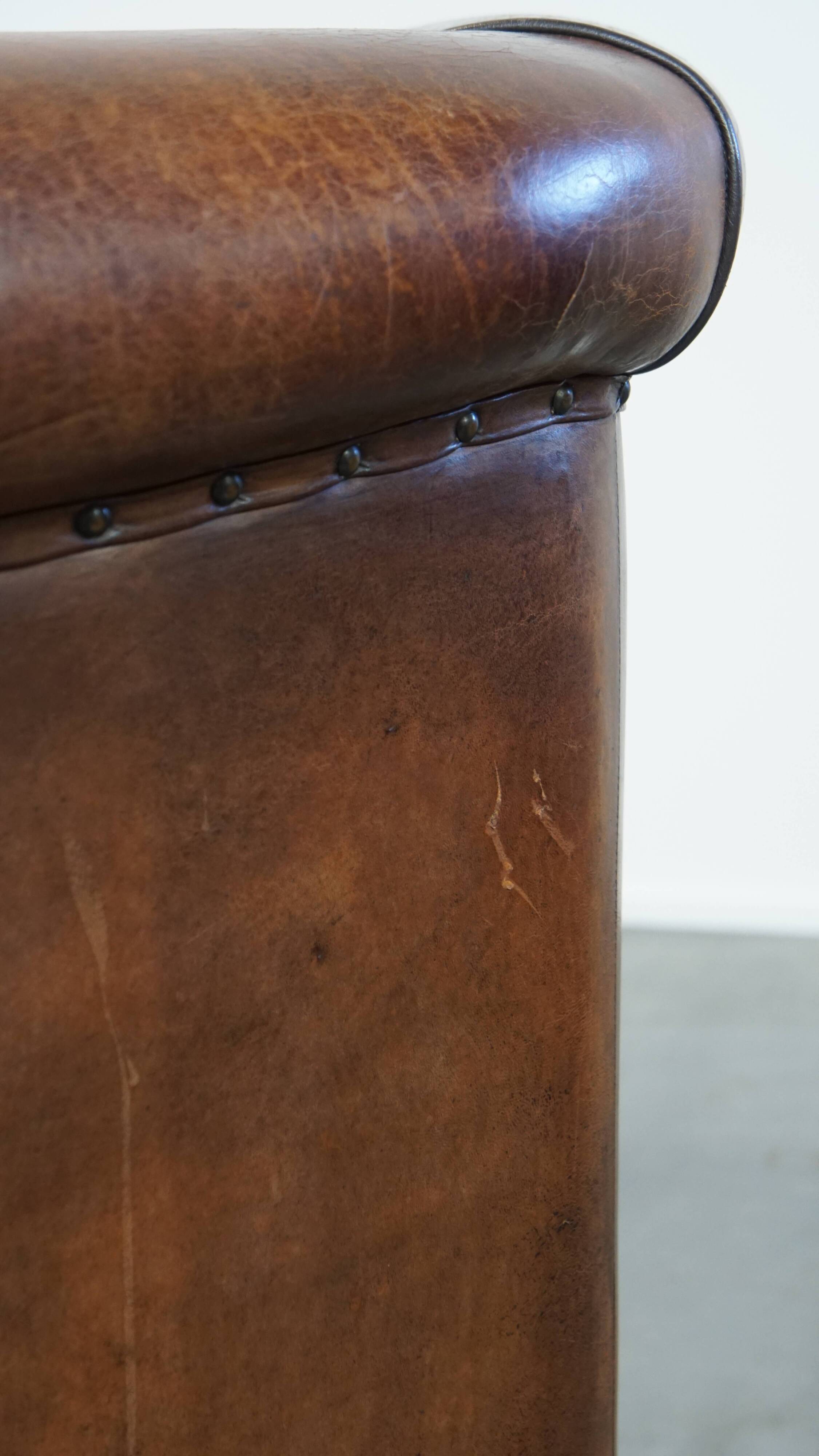 Sheepskin Leather Club Chair