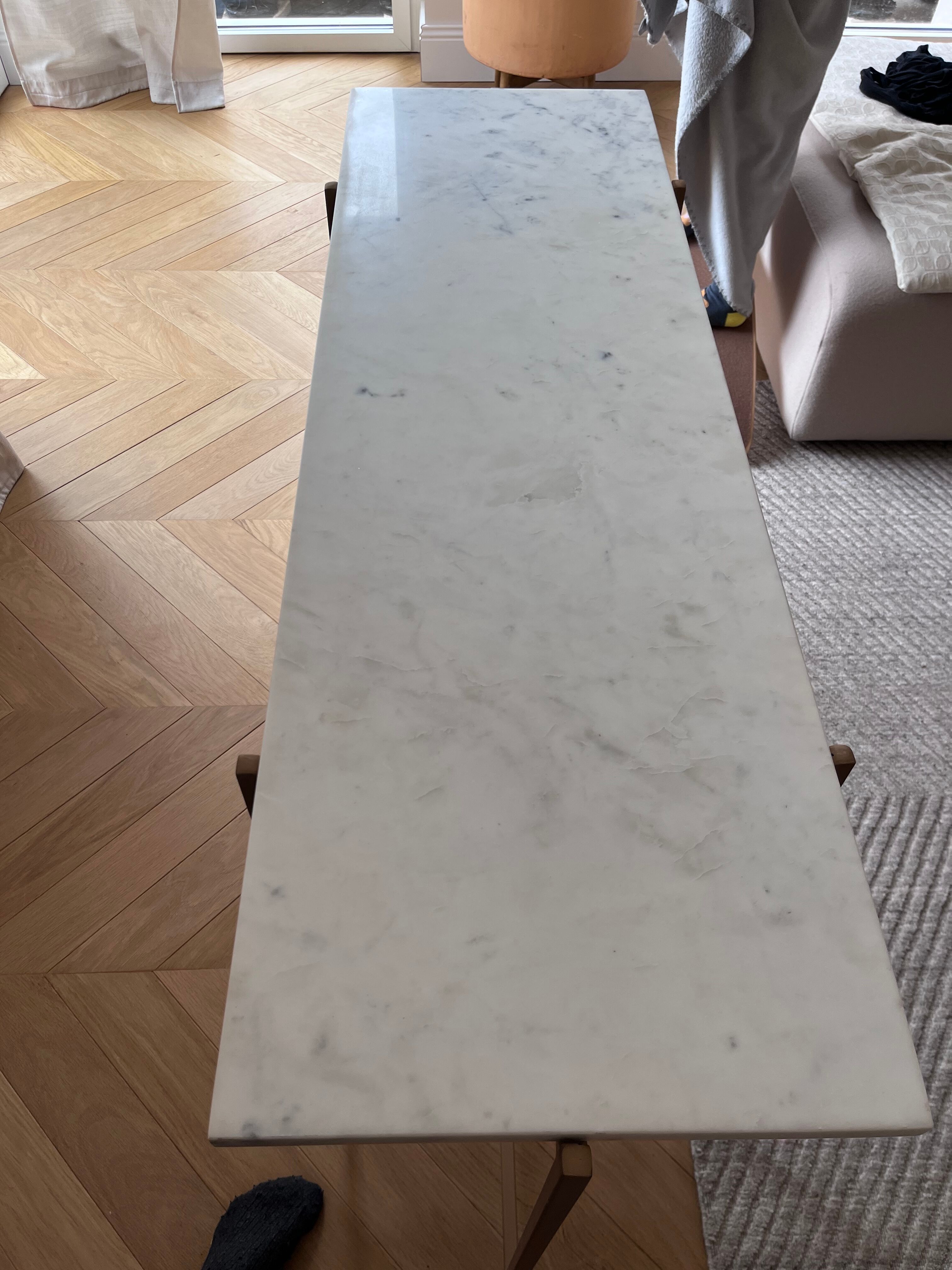 Console marble top