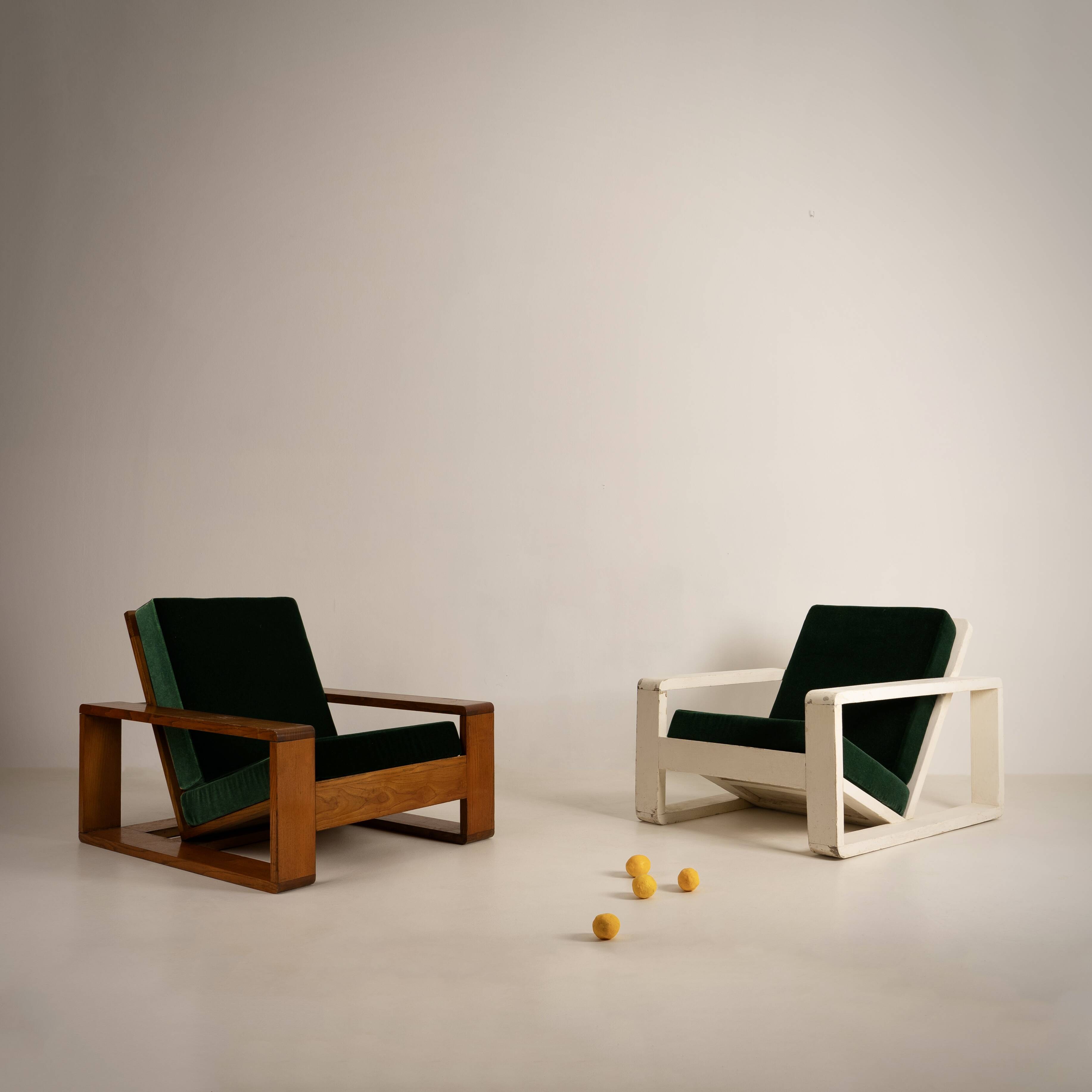 Jean royère in the style of, pair of armchairs, france, circa 1940