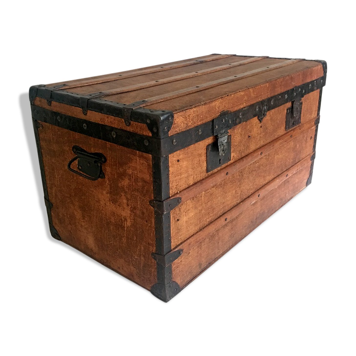 Vintage wooden trunk