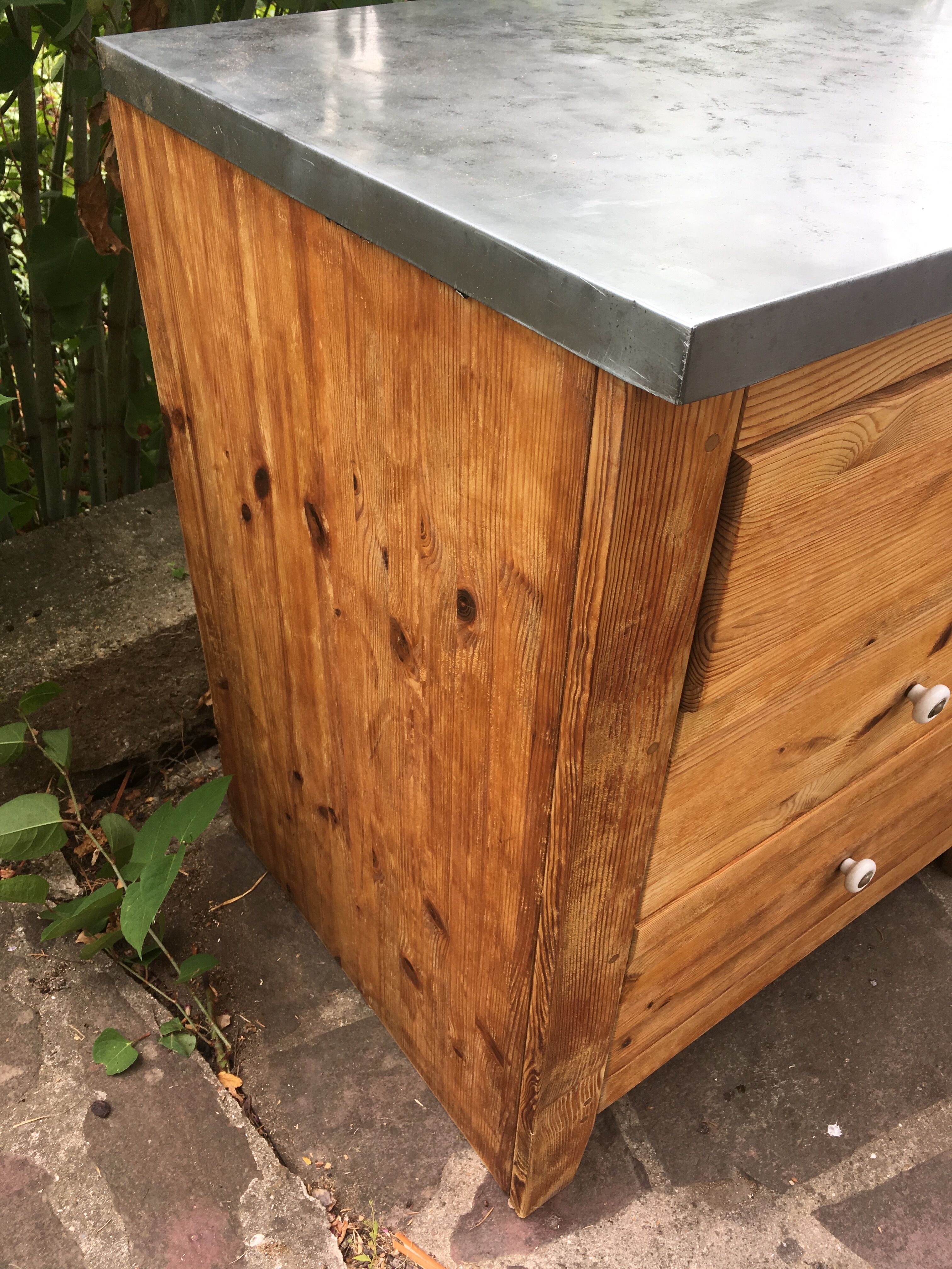 Florist furniture on zinc