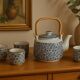 Vintage Japanese Tea Set - Teapot + 4 Matching Cups