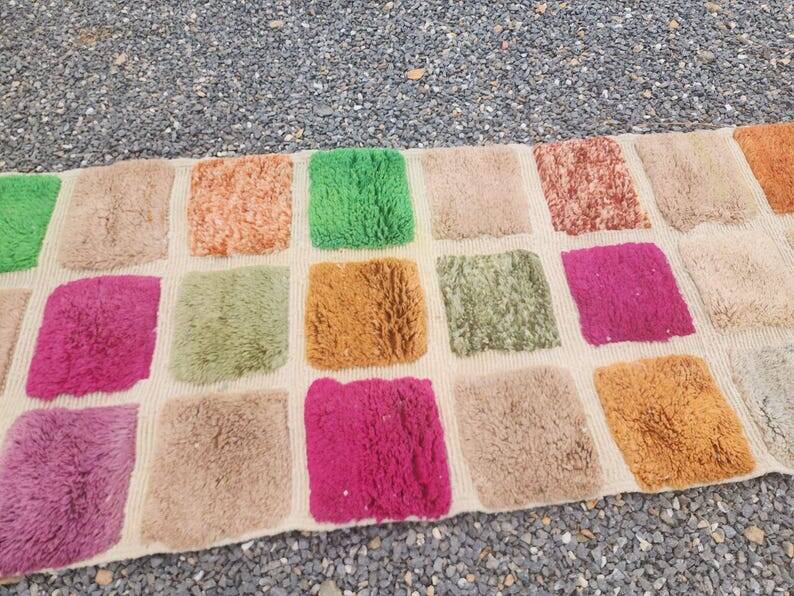 Handmade runner rug 300cm x 70cm