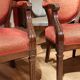 Set of 4 antique mahogany dining room chairs Louis Seize 1780-1810