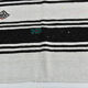 6x13 White & Black Hemp Carpet, 202x404Cm