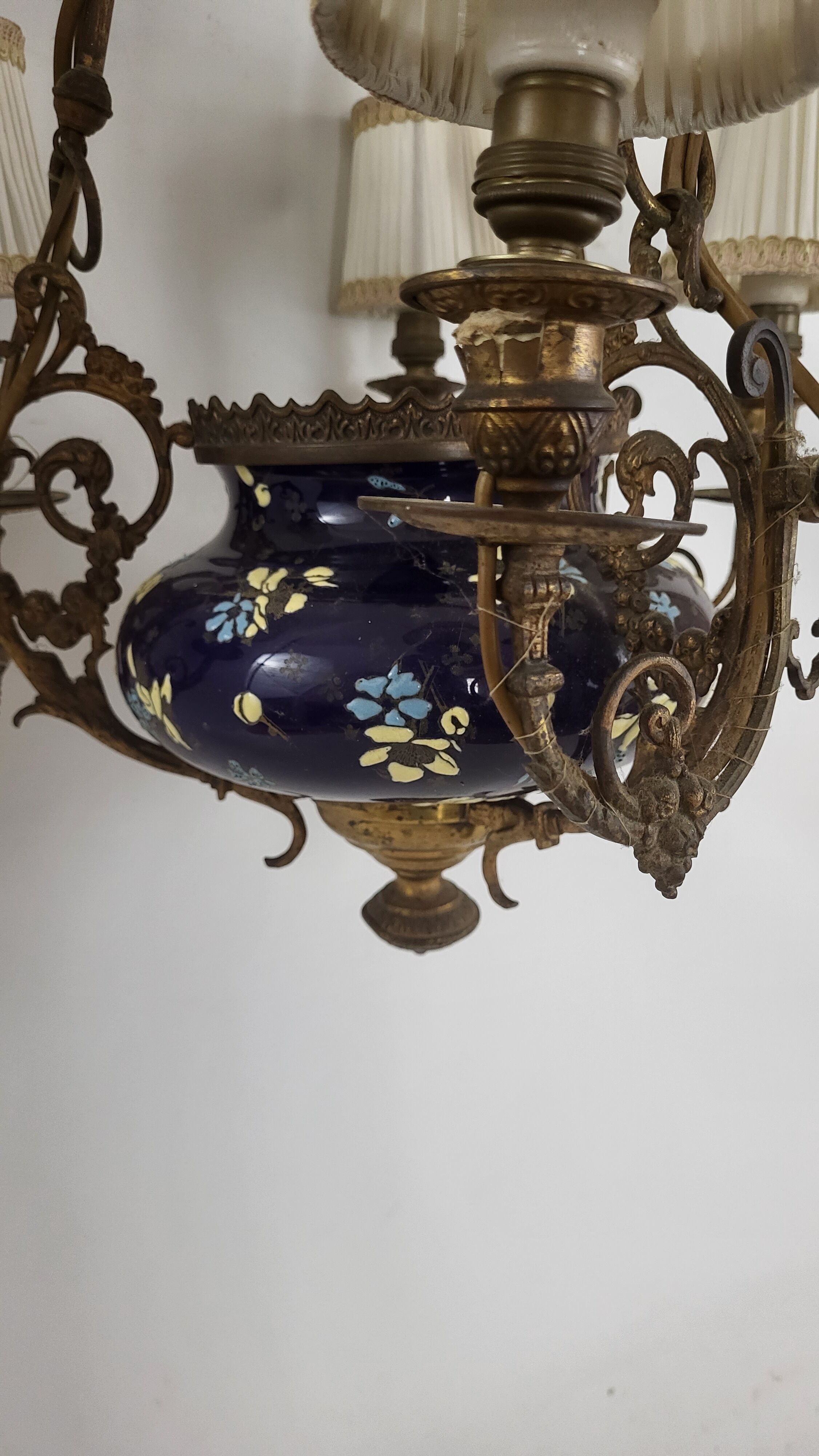 Napoleon III chandelier with 6 arms of light