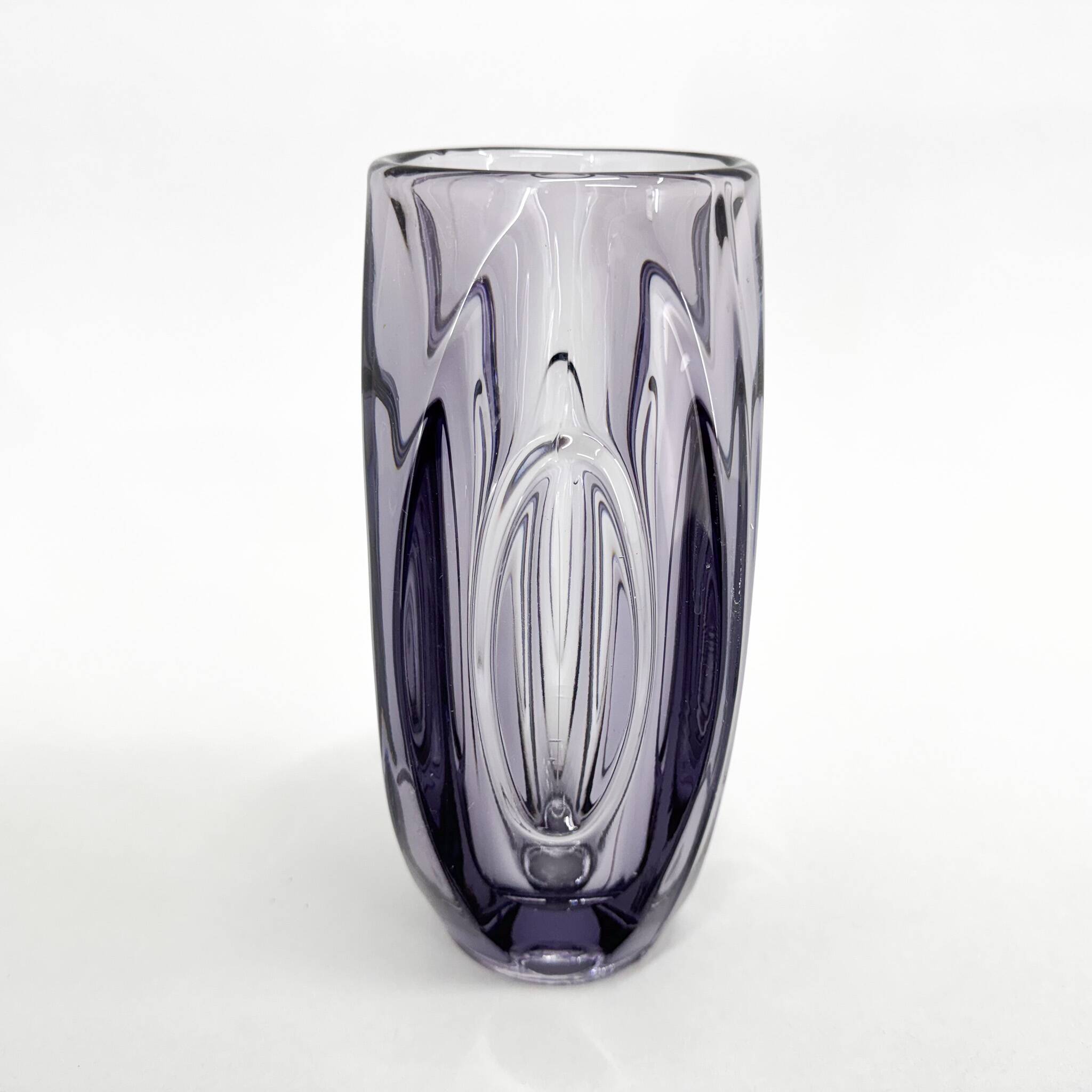 Glass Vase by Rudolf Schrotter for Sklo Union, 1950's