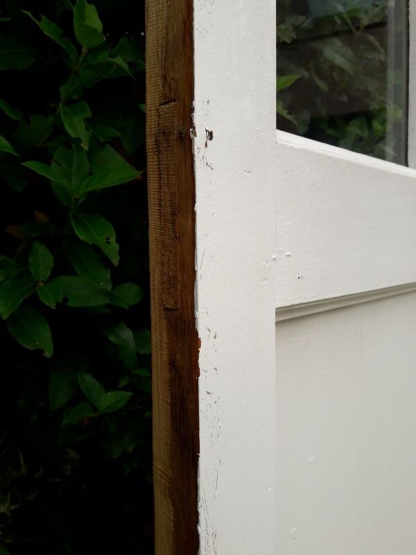 Oak arched bay window door H219xW267,5 small tiles
