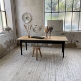 2m pine and oak farmhouse table