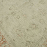 Hand-knotted persian vintage 1970s 196 cm x 295 cm beige wool carpet