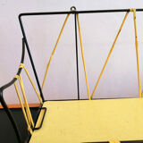 Etagère métal formica et scoubidou 1960