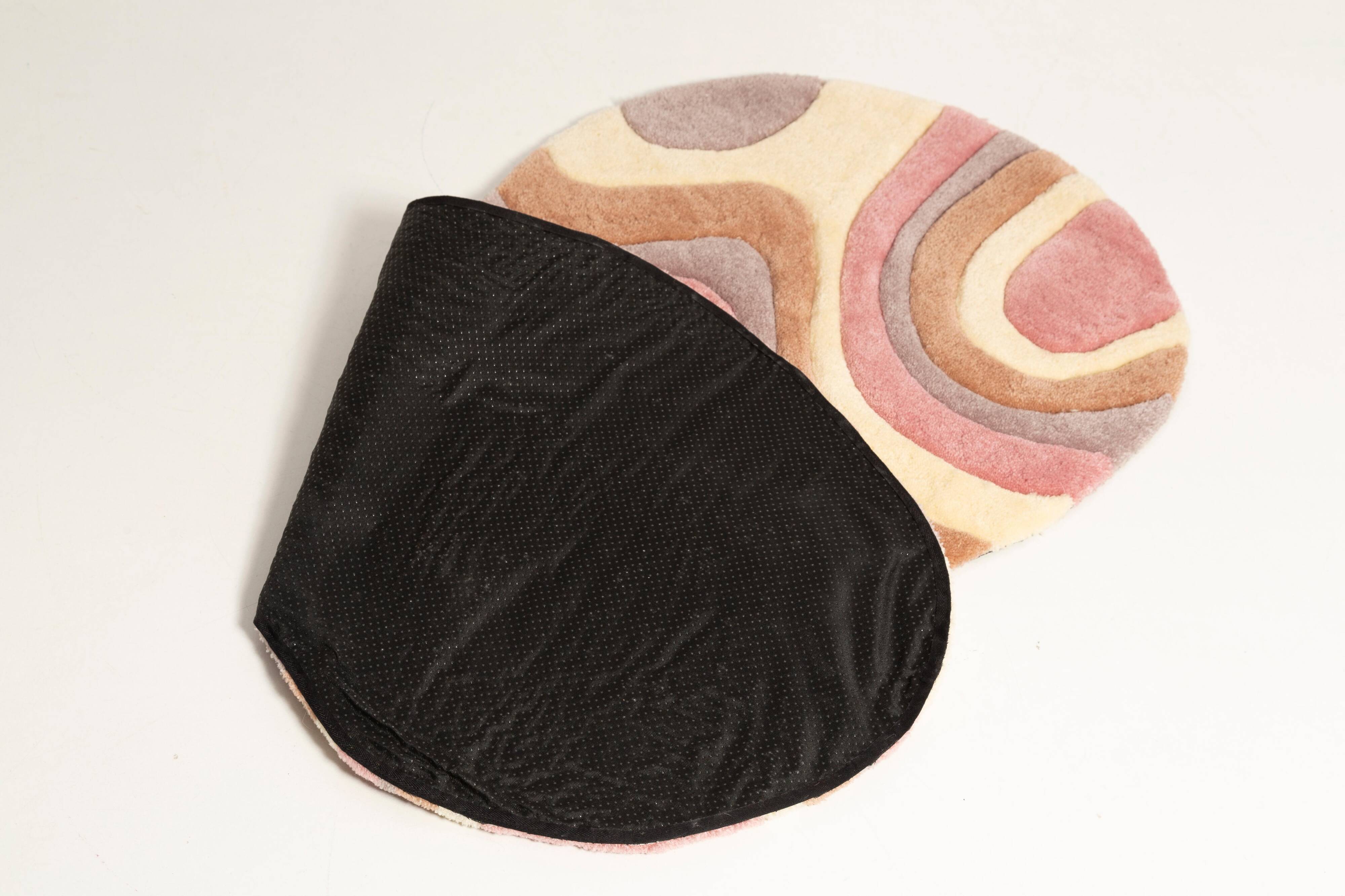 Mid-century wool rug, handmade, Poland, Europe, 1960s