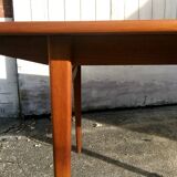 Danish Scandinavian teak dining table with extensions