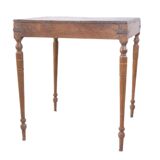 Burmese teak bridge game table