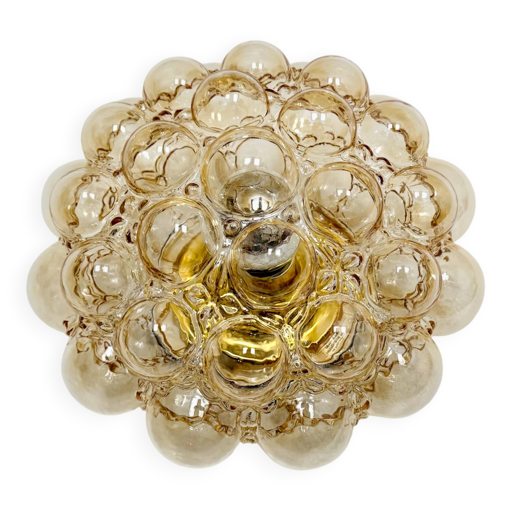 1 of 7 Large Bubble Glass Wall Lamps or Flush Lights by Helena Tynell