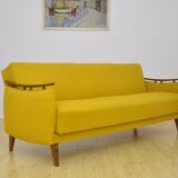 Daybed sofa with fold-out function, 1950s