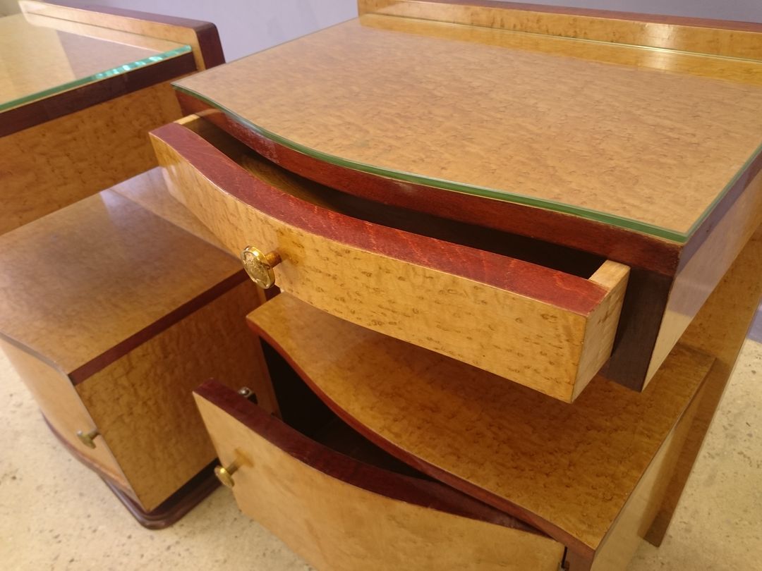Pair of Art Deco bedsides