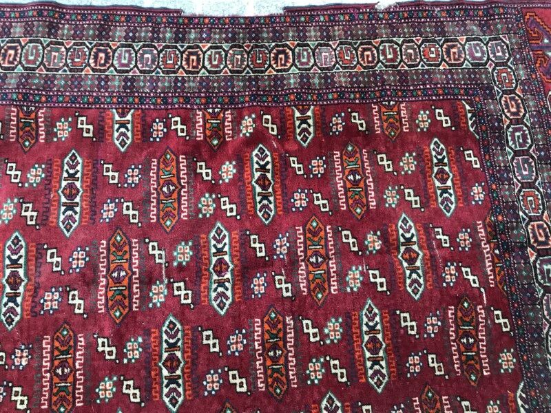 Vintage 115 X 182 CM hand made Bukhara tekke Turkmen carpet