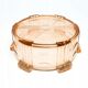 E1e art deco huta stoelzle pink bowl