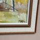 Original Swedish Oil on Canvas – "Houses and Trees in Autumn" by Pia H. Campbell