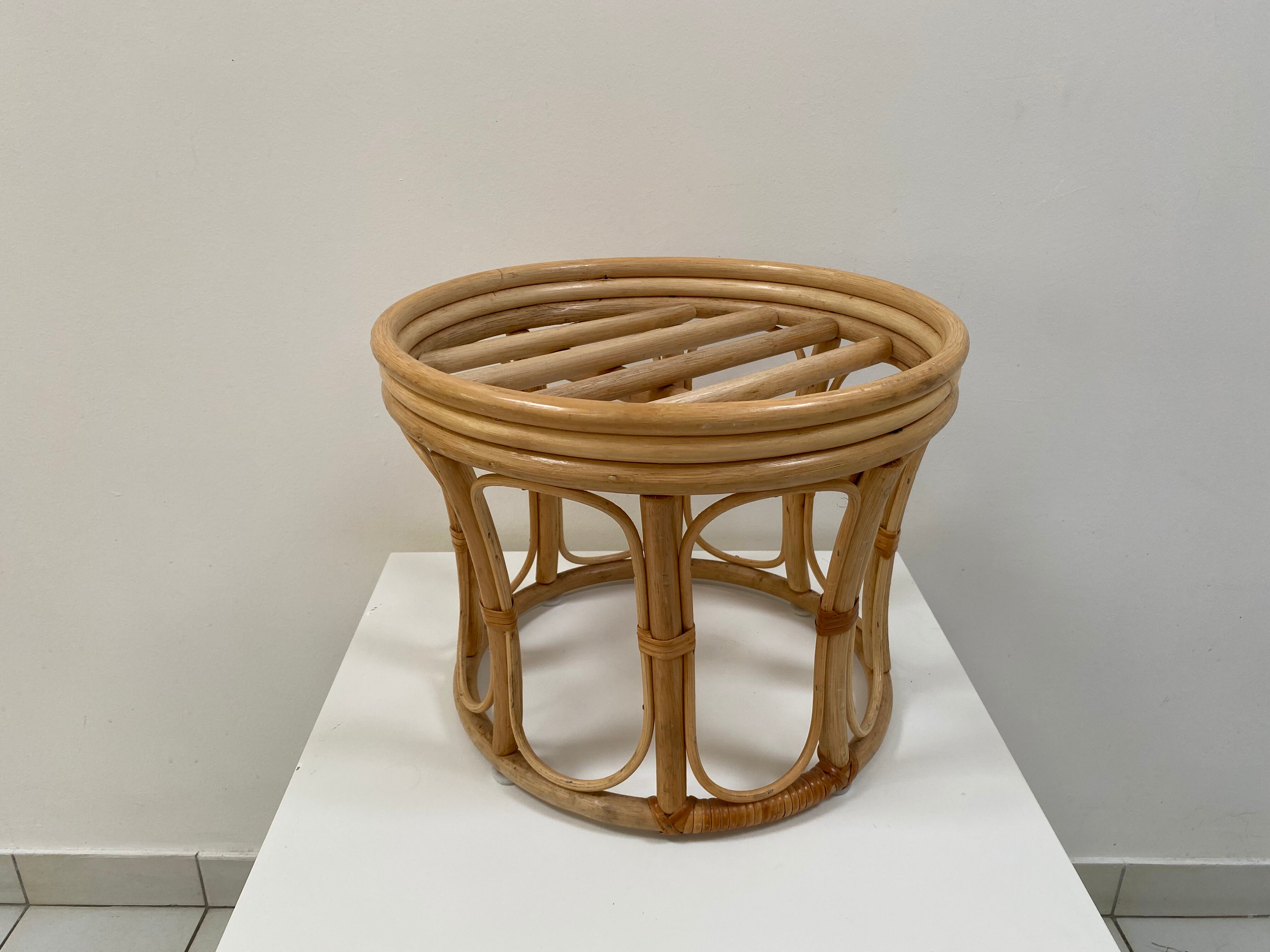 Bamboo stool from the 70s