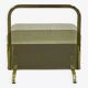 Brass and glass magazine rack