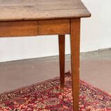 Wooden farmhouse table