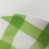 Set of 11 hollow earthenware plates from Moulin des Loups Orchies tablecloth model