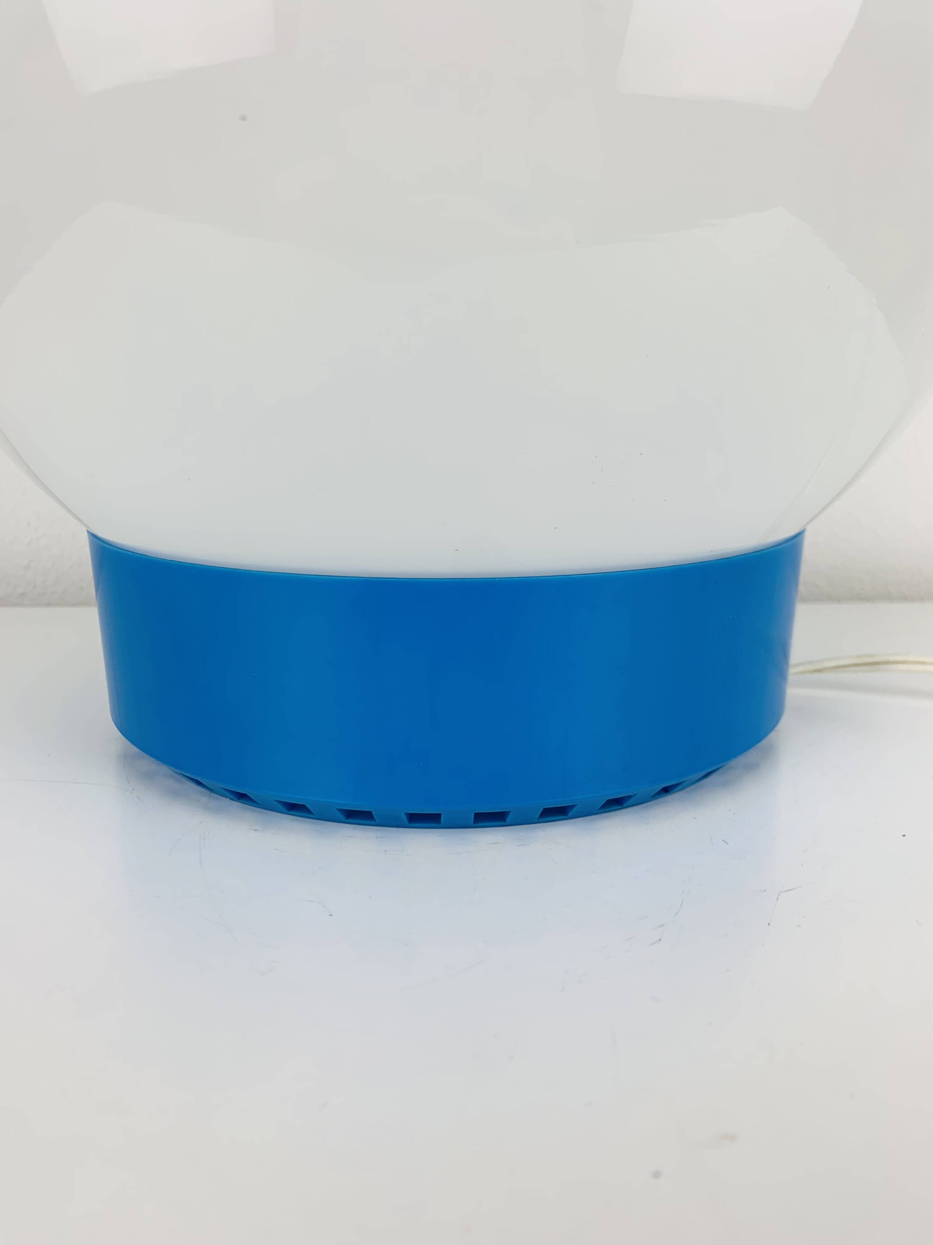 XL opaline ball lamp from the 60s, vintage