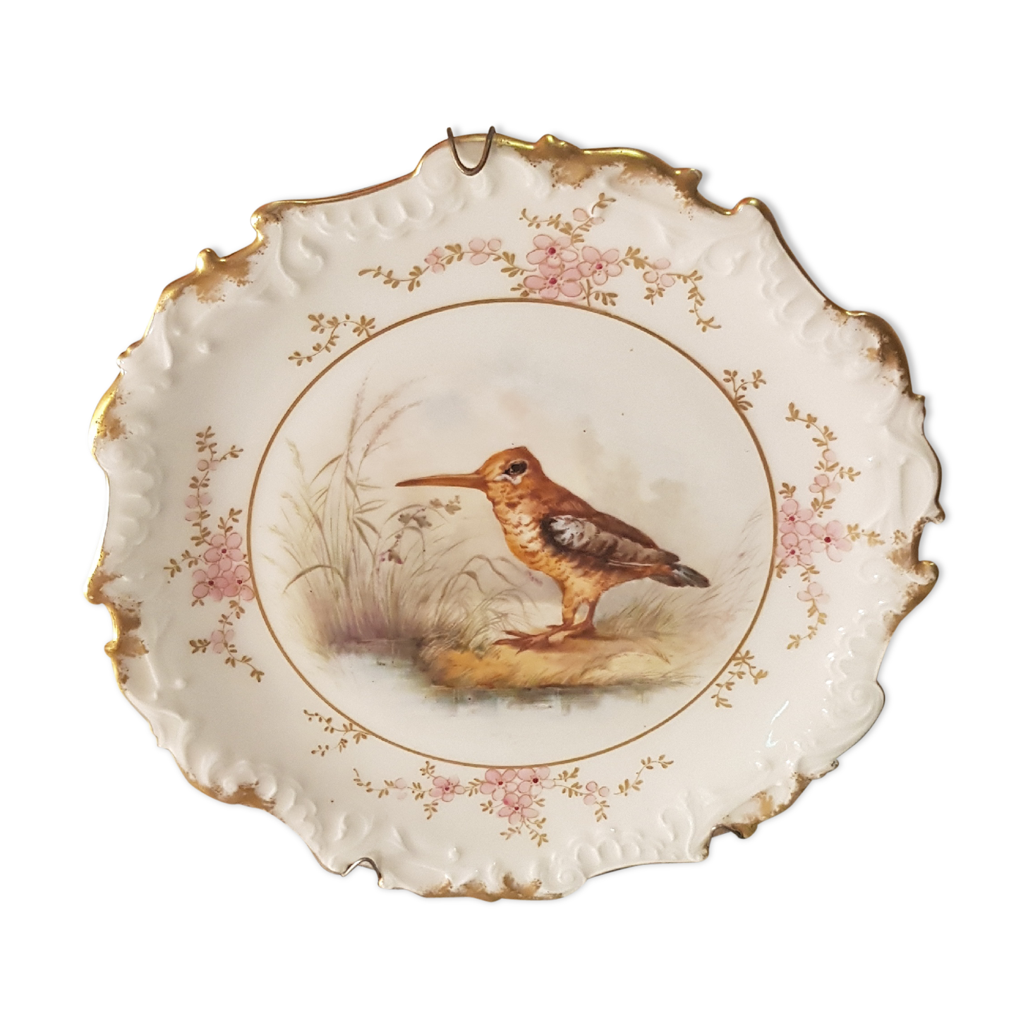 Porcelain plate hunting decoration