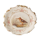 Assiette porcelaine décor chasse