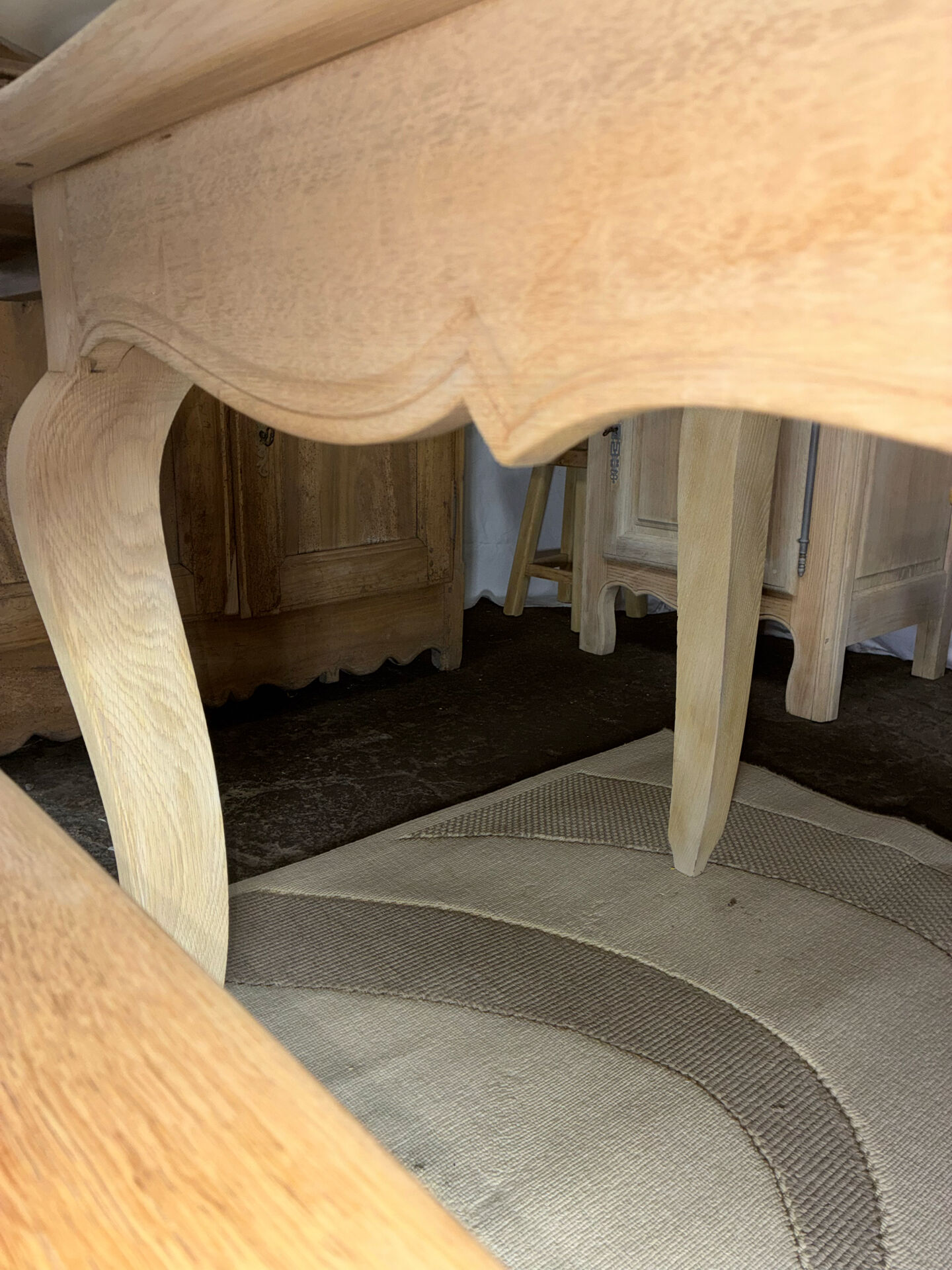 Table de ferme en chêne massif
