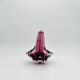 Bohémia Crystal Basket Hospodka Amethyst Sommerso Style 1960