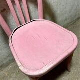 Chaise bistrot rose imparfaite
