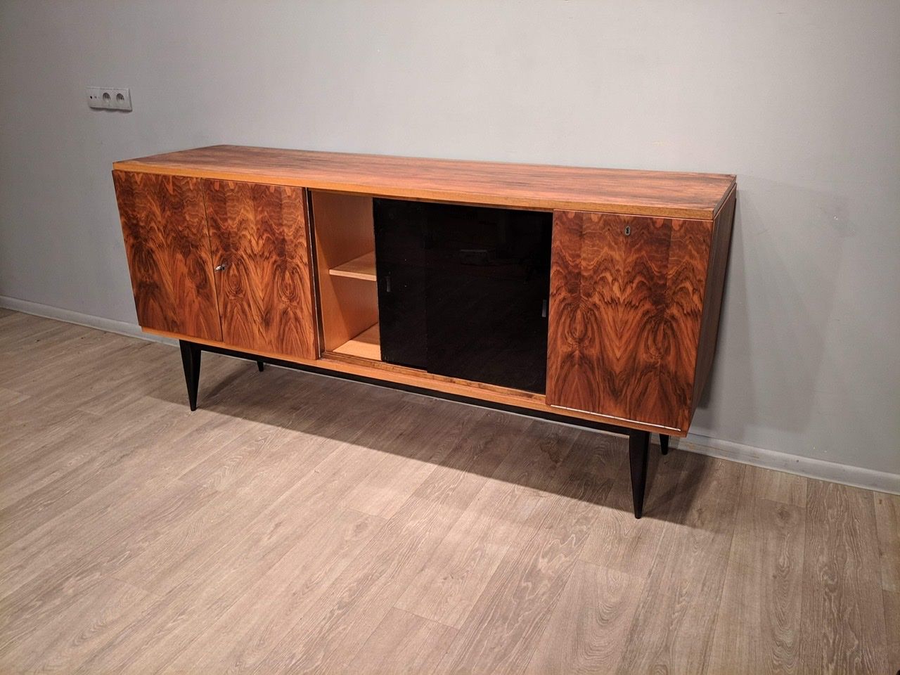 Sideboard veneered with B.F.M. vintage 60's