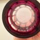Baccarat vase in dark pink crystal