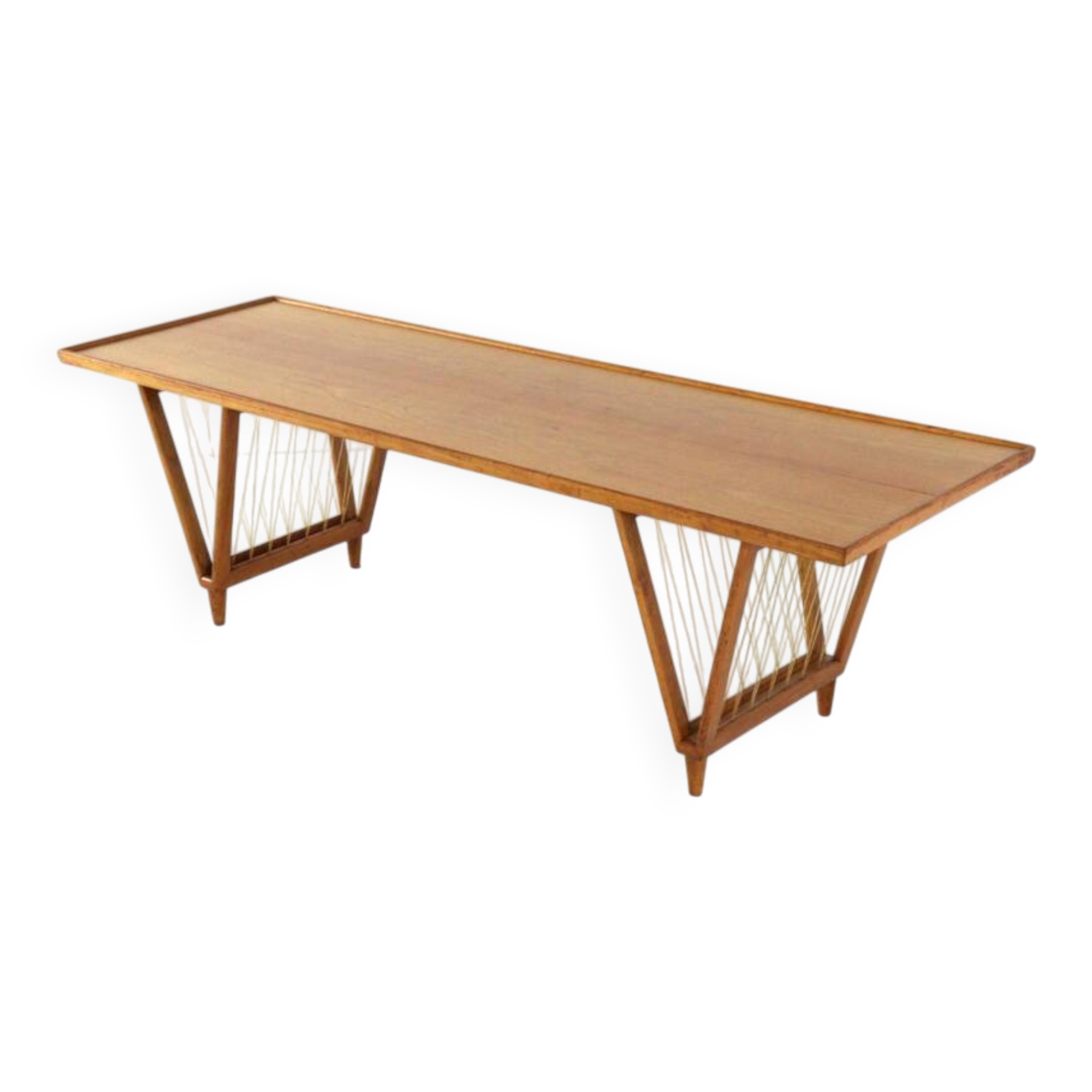 mid century modern Coffee table 'Deinum'  vintage design with magazine rack