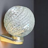 Mid Century clear glass si wall sconce lamp