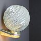 Mid Century clear glass si wall sconce lamp