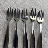 Twelve dessert forks in their box
