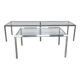 Midcentury chrome sidetables Converta serie Herman Miller