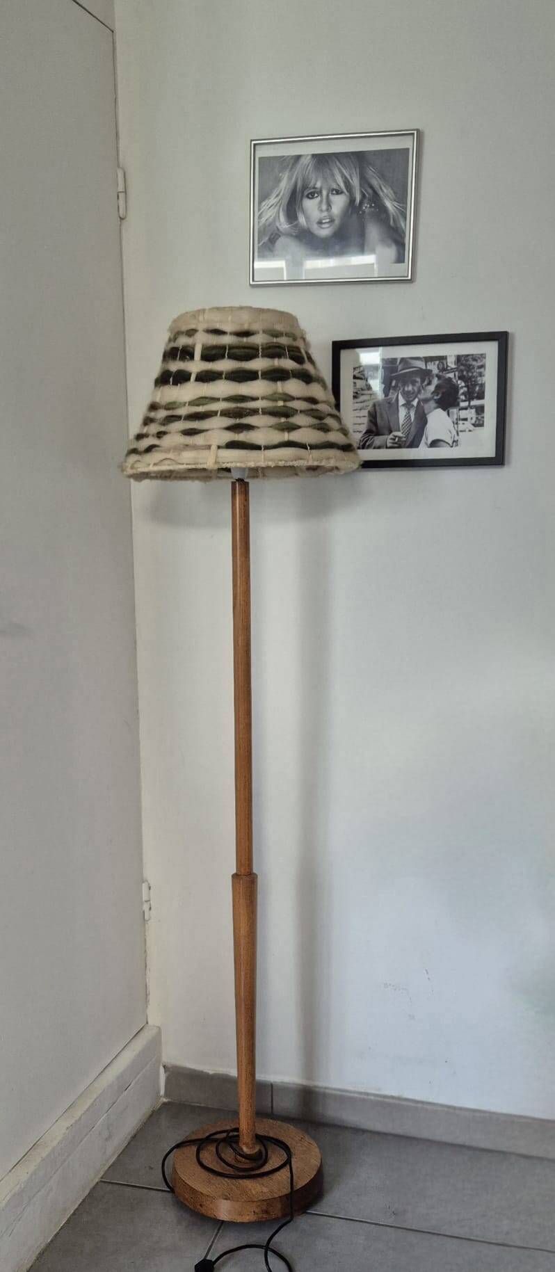 Lampadaire bois 1960