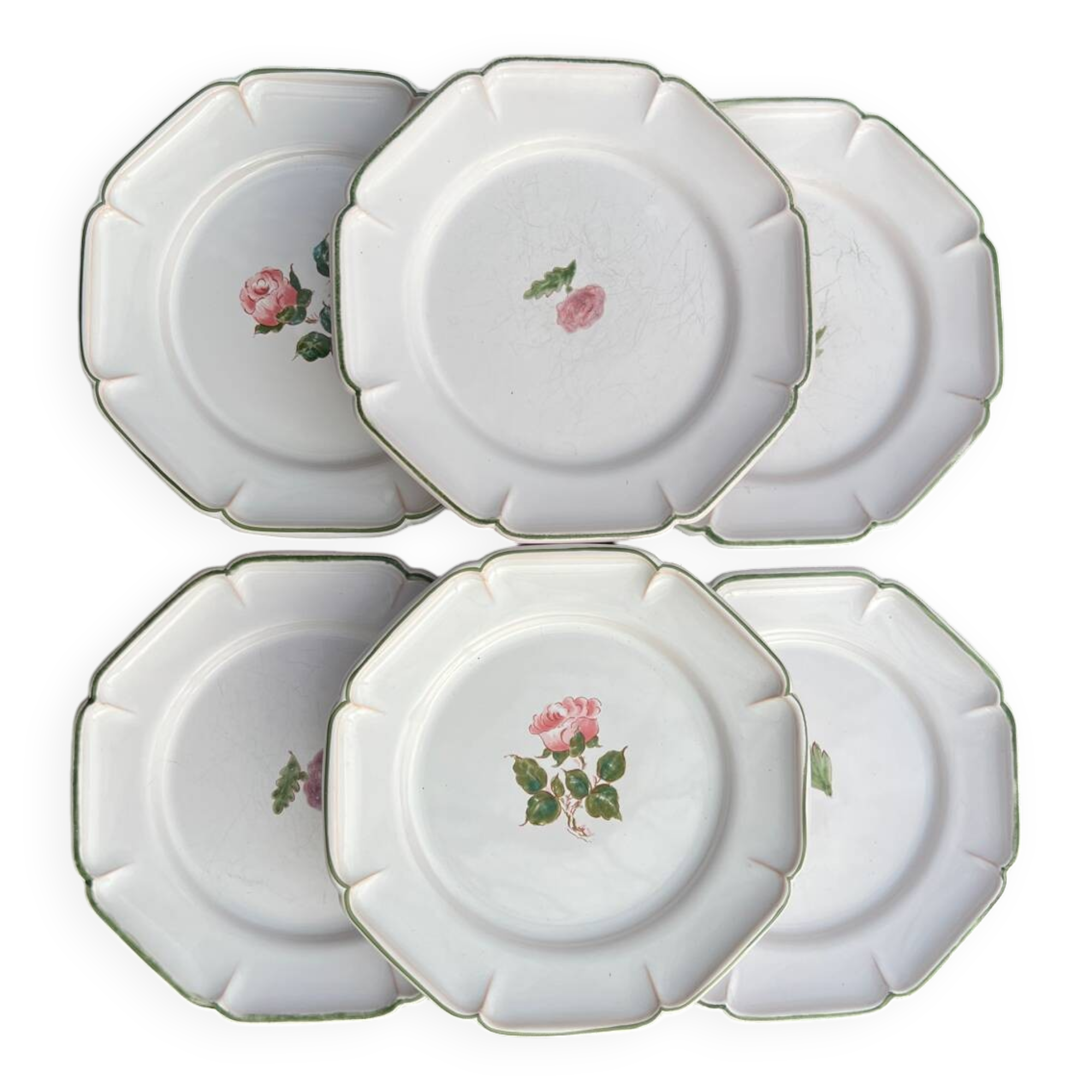 Gien 6 dessert plates